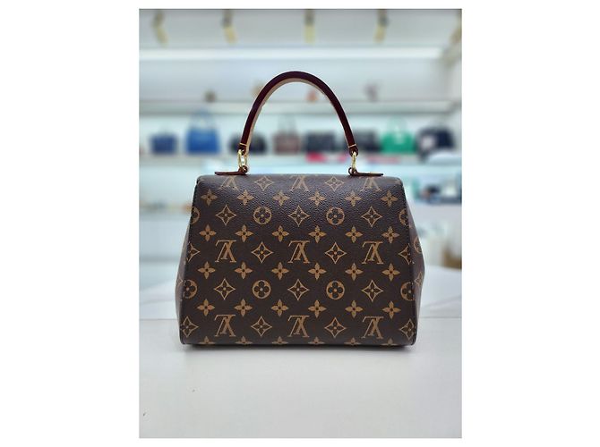 Louis Vuitton Borsa Tote e a Spalla Cluny BB Marrone - vista 6