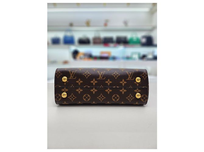 Louis Vuitton Borsa Tote e a Spalla Cluny BB Marrone - vista 7