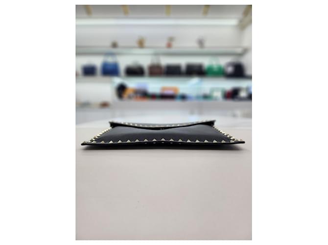 Valentino Borsa Clutch Envelope Rockstud Nero - vista 15
