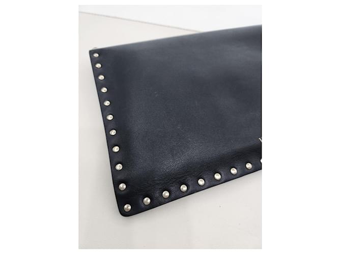 Valentino Borsa Clutch Envelope Rockstud Nero - vista 19