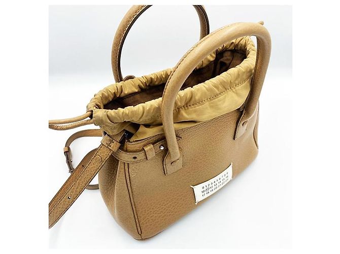 Maison Martin Margiela Kleine braune Drawstring-Tote von Maison Margiela - Ansicht 8