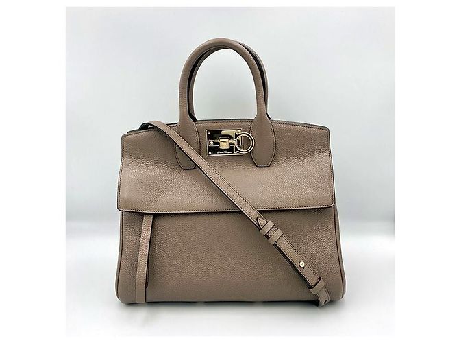 Salvatore Ferragamo Piccola Borsa Tote Brown Studio Marrone - vista 2