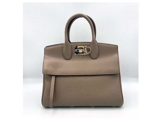 Salvatore Ferragamo Piccola Borsa Tote Brown Studio Marrone - vista 3