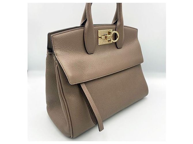 Salvatore Ferragamo Piccola Borsa Tote Brown Studio Marrone - vista 4