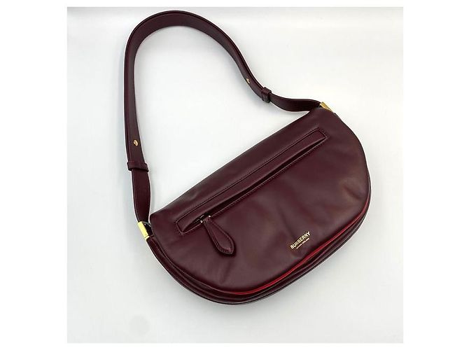 Burberry Kleine Schultertasche Olympia in Burgunderrot - Ansicht 2