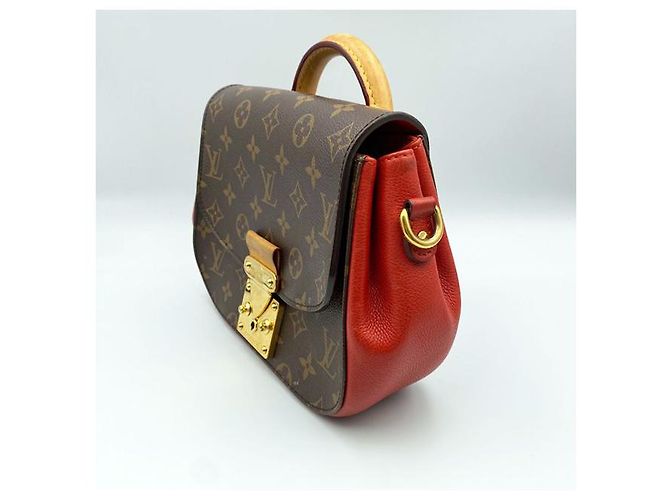 Louis Vuitton Borsa Tote Eden MM Monogramma Rosso Marrone - vista 4