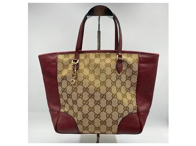Gucci Borsa tote GG Supreme bordeaux Rosso - vista 2