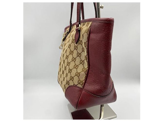Gucci Borsa tote GG Supreme bordeaux Rosso - vista 4