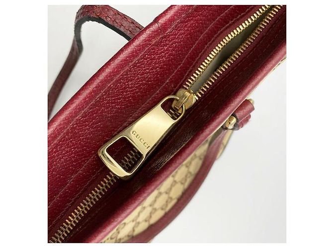 Gucci Borsa tote GG Supreme bordeaux Rosso - vista 7