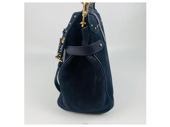 Mulberry Borsa a spalla con frange nere Nero - vista 3