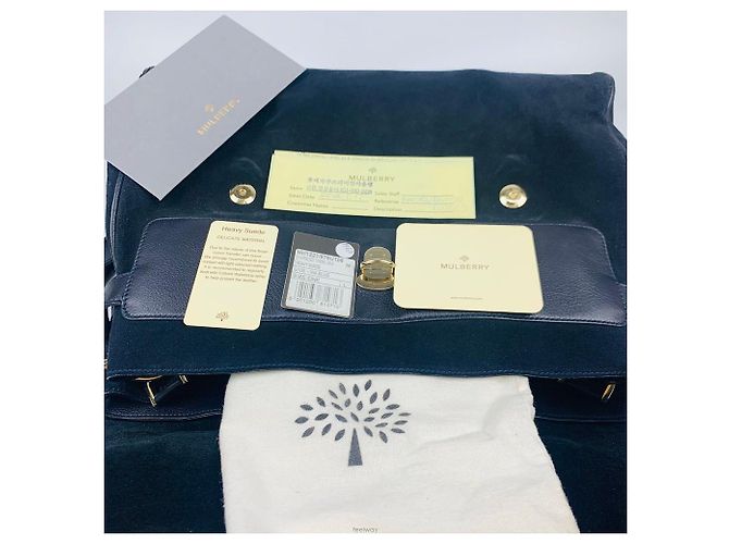Mulberry Borsa a spalla con frange nere Nero - vista 6