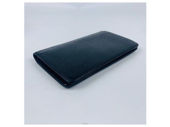 Portafoglio lungo Chanel Serie Argento Coco Nero - vista 2
