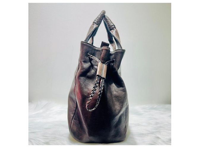 Salvatore Ferragamo Ferragamo Gancini Leder Tote Bag Braun - Ansicht 3
