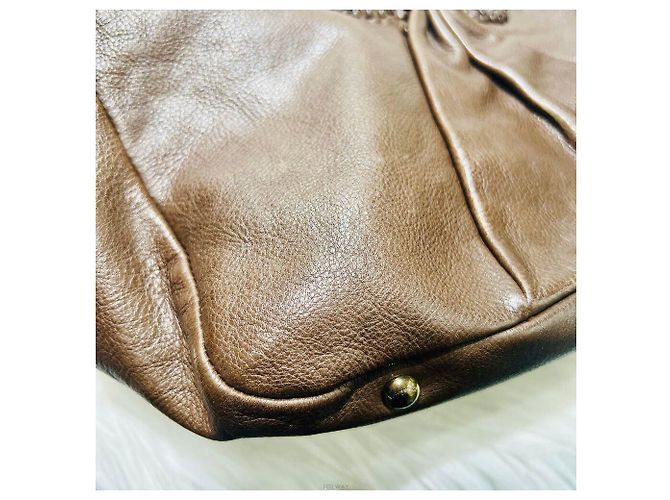 Salvatore Ferragamo Ferragamo Gancini Leder Tote Bag Braun - Ansicht 6
