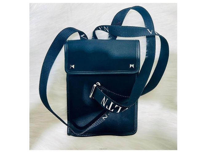Valentino Pochette Incrociata Mini Garavani VLTN Nero - vista 4