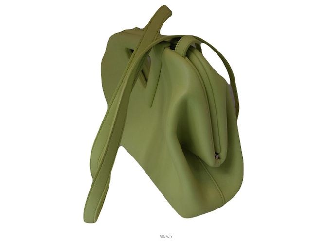 Bottega Veneta Triangle Point Small Top Handle Crossbody Bag Verde - vista 3