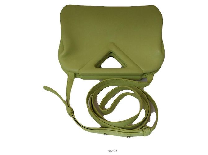Bottega Veneta Triangle Point Small Top Handle Crossbody Bag Verde - vista 5