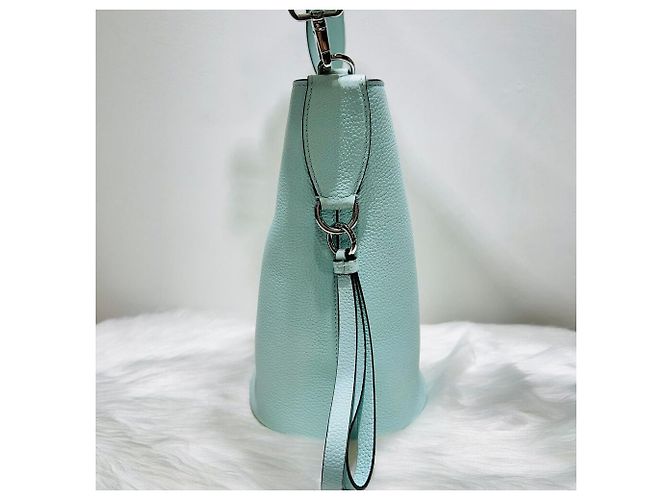 Borsa a secchiello argento Salvatore Ferragamo Studio Blu - vista 4