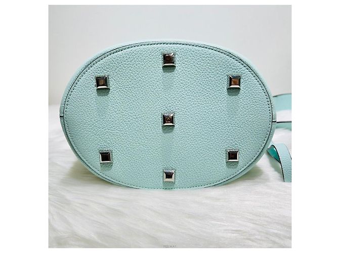 Borsa a secchiello argento Salvatore Ferragamo Studio Blu - vista 5