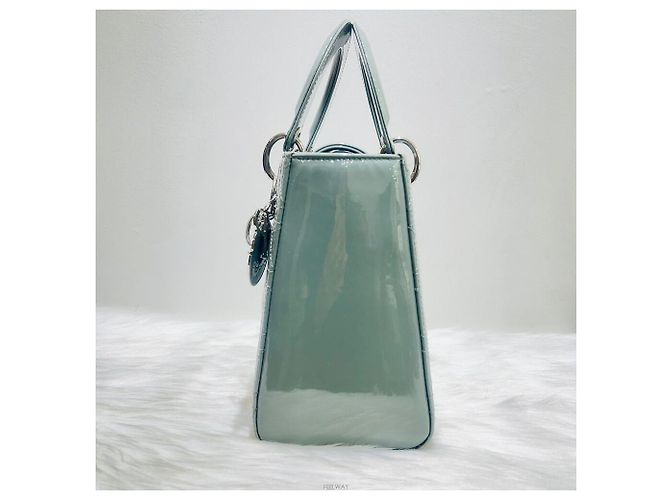 Lady Dior Christian Dior Patent Lady Medium Tote Bag Braun - Ansicht 4
