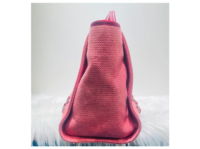 Cambon Chanel Borsa Grande Deauville Rosa Tote o a Spalla - vista 4