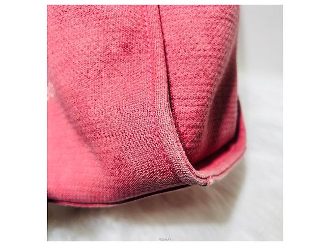 Cambon Chanel Borsa Grande Deauville Rosa Tote o a Spalla - vista 7