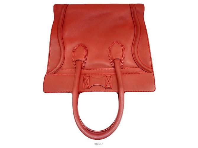 Céline Luggage Nano Orange Tote Bag Arancione - vista 6