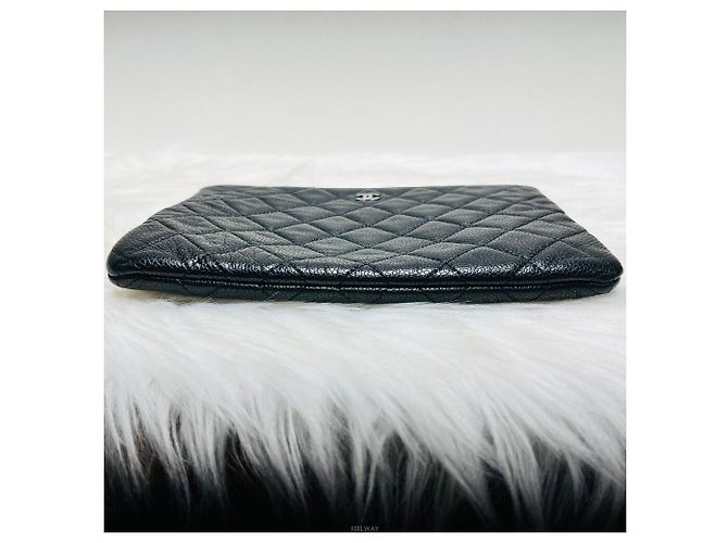 Borsa clutch media nera classica in caviale di Chanel Nero - vista 5