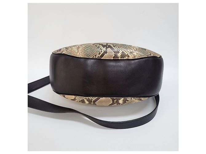 Chloé Bolsa tote e de ombro média em tom dourado Python Drew - vista 12
