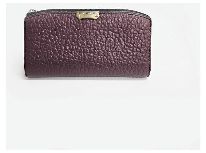 Carteira Continental Grain Duskie Mauve Burberry Roxo - vista 2