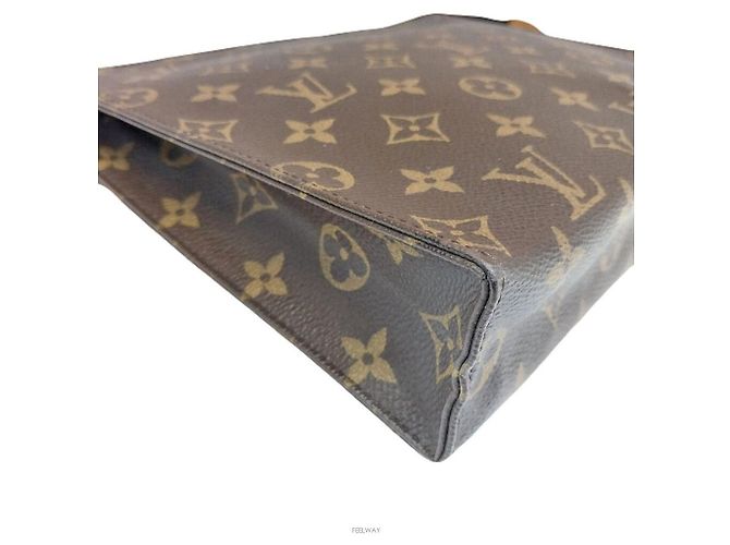 Louis Vuitton Pochette Necessaire Clutch Marrone - vista 2