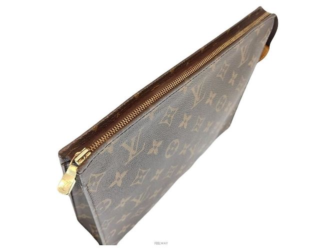 Louis Vuitton Pochette Necessaire Clutch Marrone - vista 6