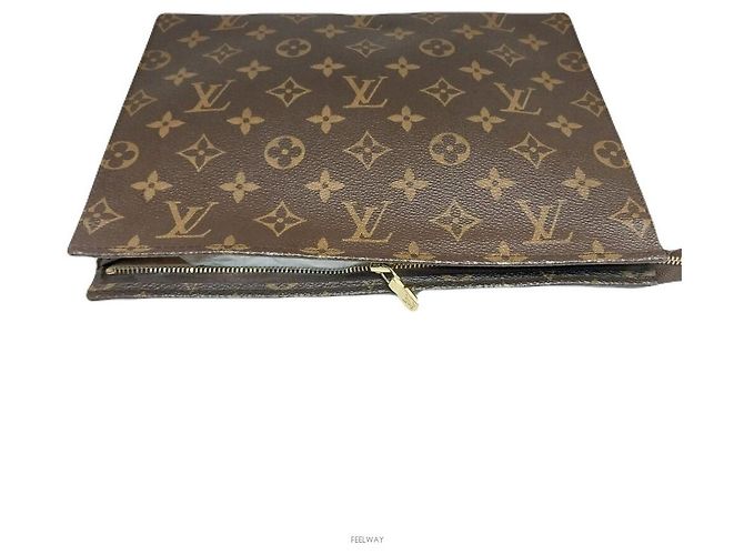 Louis Vuitton Pochette Necessaire Clutch Marrone - vista 7