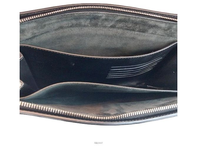 Bottega Veneta Intrecciato Small Document Clutch Nero - vista 4