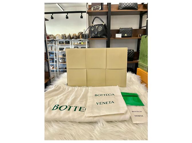 Bottega Veneta Clutch Arco Bottega Bianca Bianco - vista 6