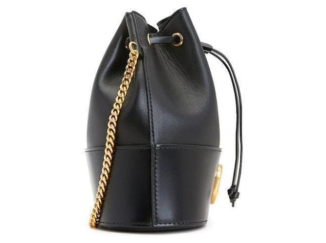 Valentino Borsa a secchiello Vring Chain Nera HPF Nero - vista 11