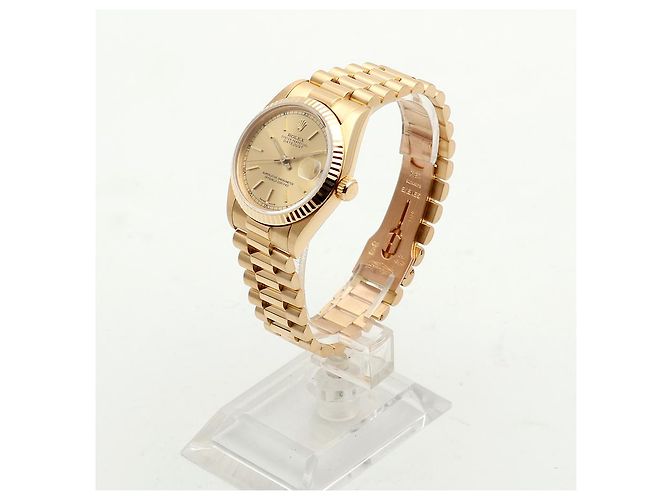 Rolex Datejust Gold Medium Damen Unisex-Uhr Golden - Ansicht 4