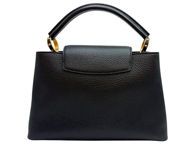 Louis Vuitton Borsa a Spalla Capucines Torillon MM Nera Nero - vista 4