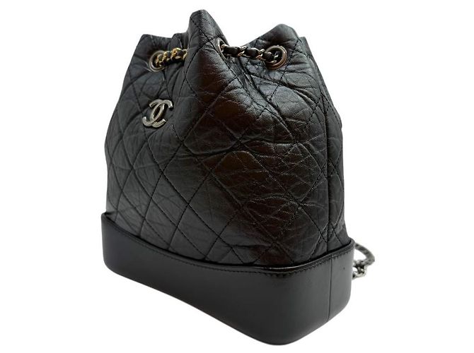 Chanel Zaino Gabrielle Chain Piccolo Nero - vista 3