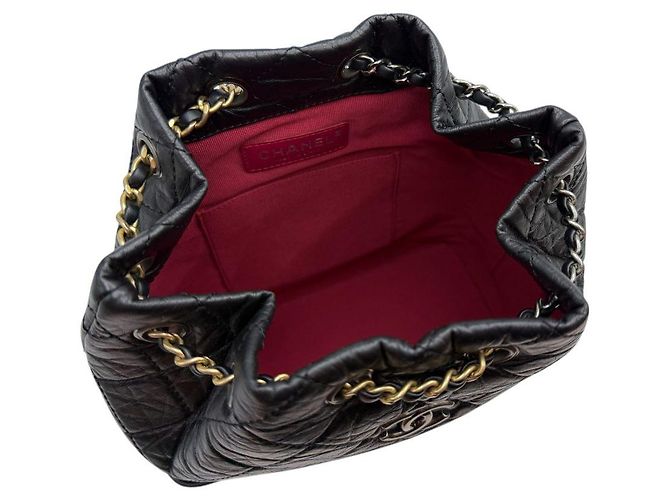 Chanel Zaino Gabrielle Chain Piccolo Nero - vista 8