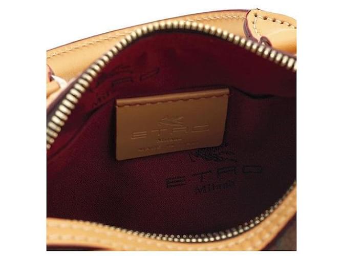 Etro Mini Borsa Boston Paisley Marrone - vista 10