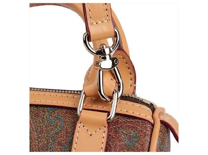 Etro Mini Borsa Boston Paisley Marrone - vista 12