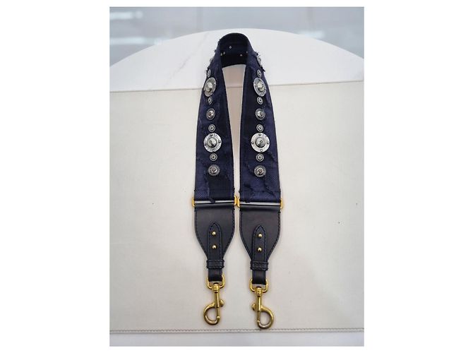 Saddle Dior Bestickte Schultertasche im Camouflage-Karomuster mit zusätzlichem Schultergurt Blau - Ansicht 29