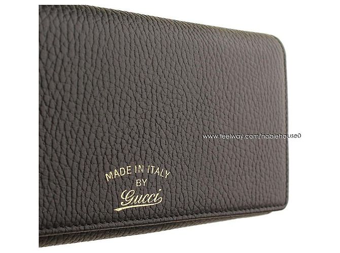 Gucci Schwarze Swing Klapp-Langbörse - Ansicht 7