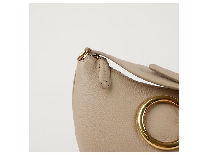 Salvatore Ferragamo Borsa a Spalla Maxi Gancio Marrone - vista 3