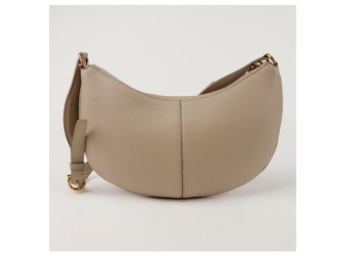 Salvatore Ferragamo Borsa a Spalla Maxi Gancio Marrone - vista 4