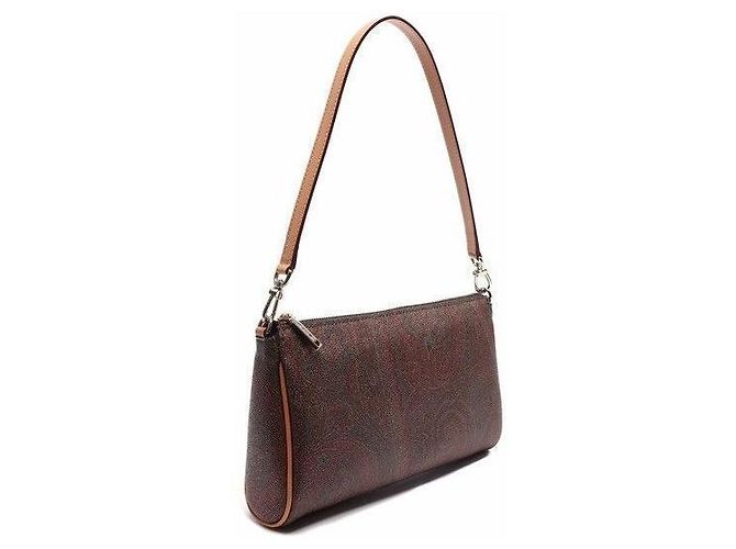 Etro Borsa a spalla in jacquard paisley Marrone - vista 3