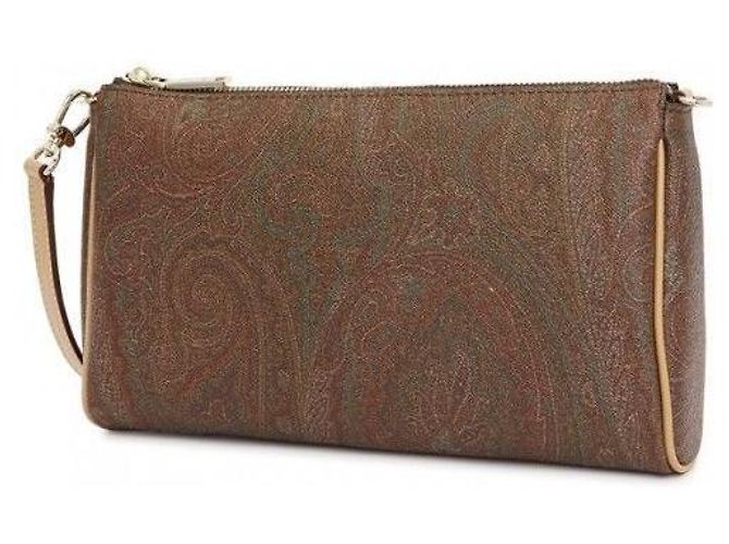 Etro Borsa a spalla in jacquard paisley Marrone - vista 4