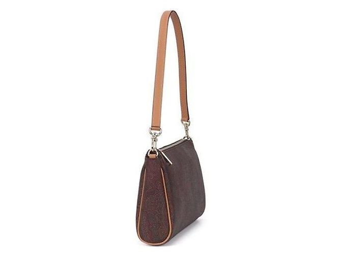 Etro Borsa a spalla in jacquard paisley Marrone - vista 8