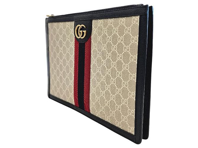Gucci Clutch Limitato GG Supreme Marrone - vista 2